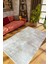 Salon Halısı Doku Eskitme Gri Krem Kaydırmaz Kesme Yıkanabilir Ince Halı Tüysüz Kilim 1