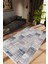 Salon Halısı Modern Eskitme Gri Kaydırmaz Kesme Yıkanabilir Ince Halı Tüysüz Kilim 1