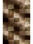 Modern Patchwork Kahverengi Dijital Baskı Halı Kaydırmaz Ince Yıkanabilir 2