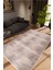 Salon Halısı Modern Eskitme Kahverengi Kaydırmaz Kesme Yıkanabilir Ince Halı Tüysüz Kilim 1
