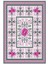 Salon Halısı Figürlü Çiçekli Pembe Kahverengi Kaydırmaz Kesme Yıkanabilir Ince Halı Tüysüz Kilim 2