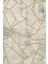 Modern Geometrik Krem Dijital Baskı Halı Kaydırmaz Ince Yıkanabilir 2