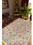 Salon Halısı Otantik Eskitme Ekru Kaydırmaz Kesme Yıkanabilir Ince Halı Tüysüz Kilim 1