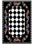 Salon Halısı Figürlü Çiçekli Siyah Kaydırmaz Kesme Yıkanabilir Ince Halı Tüysüz Kilim 2