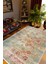Salon Halısı Otantik Eskitme Bej Kaydırmaz Kesme Yıkanabilir Ince Halı Tüysüz Kilim 1