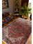 Salon Halısı Otantik Eskitme Bordo Kaydırmaz Kesme Yıkanabilir Ince Halı Tüysüz Kilim 1