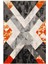 Salon Halısı Modern Gümüş Kırmızı Gri Siyah Turuncu Kaydırmaz Yıkanabilir Ince Halı Tüysüz Kilim 2