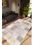 Salon Halısı Modern Patchwork Gri Kaydırmaz Kesme Yıkanabilir Ince Halı Tüysüz Kilim 1
