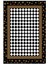 Salon Halısı Modern Geometrik Kahverengi Siyah Beyaz Kaydırmaz Yıkanabilir Ince Halı Tüysüz Kilim 2