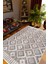 Salon Halısı Otantik Eskitme Patchwork Ekru Gri Kaydırmaz Kesme Yıkanabilir Ince Halı Tüysüz Kilim 1