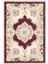 Salon Halısı Figürlü Çiçekli Bordo Ekru Kaydırmaz Kesme Yıkanabilir Ince Halı Tüysüz Kilim 2