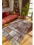 Modern Patchwork Gri Dijital Baskı Halı Kaydırmaz Ince Yıkanabilir 1