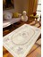 Salon Halısı Figürlü Çiçekli Kilim Motifli Bej Kaydırmaz Kesme Yıkanabilir Ince Halı Tüysüz Kilim 1