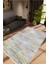 Salon Halısı Doku Eskitme Gri Gold Kaydırmaz Kesme Yıkanabilir Ince Halı Tüysüz Kilim 1
