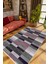 Salon Halısı Modern Patchwork Gri Kaydırmaz Kesme Yıkanabilir Ince Halı Tüysüz Kilim 1