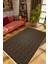 Salon Halısı Otantik Eskitme Kahverengi Gold Kaydırmaz Kesme Yıkanabilir Ince Halı Tüysüz Kilim 1