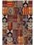 Salon Halısı Otantik Eskitme Patchwork Turuncu Kaydırmaz Kesme Yıkanabilir Ince Halı Tüysüz Kilim 2