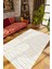 Salon Halısı Eskitme Çizgili Gri Sarı Mavi Kaydırmaz Kesme Yıkanabilir Ince Halı Tüysüz Kilim 1