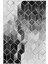 Salon Halısı Eskitme Geometrik Gri Siyah Kaydırmaz Kesme Yıkanabilir Ince Halı Tüysüz Kilim 2