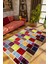 Salon Halısı Modern Patchwork Bej Kaydırmaz Kesme Yıkanabilir Ince Halı Tüysüz Kilim 1