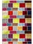 Salon Halısı Modern Patchwork Bej Kaydırmaz Kesme Yıkanabilir Ince Halı Tüysüz Kilim 2