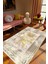Salon Halısı Klasik Gold Altın Kaydırmaz Kesme Yıkanabilir Ince Halı Tüysüz Kilim 1