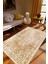 Salon Halısı Klasik Kahverengi Bej Kaydırmaz Kesme Yıkanabilir Ince Halı Tüysüz Kilim 1