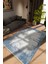 Modern Eskitme Indigo Dijital Baskı Halı Kaydırmaz Ince Yıkanabilir 1
