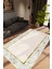 Salon Halısı Modern Çizgili Gold Gri Bej Altın Kaydırmaz Kesme Yıkanabilir Ince Halı Tüysüz Kilim 1