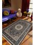 Salon Halısı Klasik Eskitme Gri Kaydırmaz Kesme Yıkanabilir Ince Halı Tüysüz Kilim 1