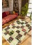 Salon Halısı Eskitme Patchwork Bej Kaydırmaz Kesme Yıkanabilir Ince Halı Tüysüz Kilim 1