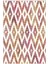 Salon Halısı Otantik Zig Zag Baklava Desen Bordo Kaydırmaz Yıkanabilir Ince Halı Tüysüz Kilim 2