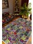 Salon Halısı Kilim Otantik Eskitme Patchwork Yeşil Kaydırmaz Yıkanabilir Ince Halı Tüysüz Kilim 1