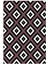 Salon Halısı Modern Geometrik Mor Beyaz Siyah Kaydırmaz Kesme Yıkanabilir Ince Halı Tüysüz Kilim 2