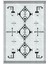 Salon Halısı Modern Geometrik Mavi Siyah Kaydırmaz Kesme Yıkanabilir Ince Halı Tüysüz Kilim 2