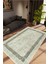Salon Halısı Doku Eskitme Haki Gri Kaydırmaz Kesme Yıkanabilir Ince Halı Tüysüz Kilim 1