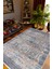 Salon Halısı Otantik Eskitme Gri Kaydırmaz Kesme Yıkanabilir Ince Halı Tüysüz Kilim 1