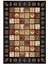 Salon Halısı Kilim Desenli Otantik Eskitme Siyah Kaydırmaz Kesme Yıkanabilir Ince Halı Tüysüz Kilim 2