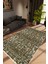 Salon Halısı Modern Eskitme Kahverengi Gri Kaydırmaz Kesme Yıkanabilir Ince Halı Tüysüz Kilim 1