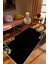 Salon Halısı Klasik Modern Gold Altın Siyah Kaydırmaz Kesme Yıkanabilir Ince Halı Tüysüz Kilim 1