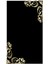 Salon Halısı Klasik Modern Gold Altın Siyah Kaydırmaz Kesme Yıkanabilir Ince Halı Tüysüz Kilim 2