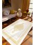 Salon Halısı Klasik Gold Tema Altın Krem Sarı Kaydırmaz Kesme Yıkanabilir Ince Halı Tüysüz Kilim 1