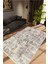 Salon Halısı Doku Eskitme Kahverengi Vizon Kaydırmaz Kesme Yıkanabilir Ince Halı Tüysüz Kilim 1