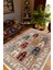 Salon Halısı Kilim Desenli Otantik Eskitme Bej Kaydırmaz Kesme Yıkanabilir Ince Halı Tüysüz Kilim 1