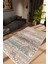 Salon Halısı Modern Eskitme Ekru Kaydırmaz Kesme Yıkanabilir Ince Halı Tüysüz Kilim 1