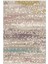 Salon Halısı Modern Eskitme Ekru Kaydırmaz Kesme Yıkanabilir Ince Halı Tüysüz Kilim 2