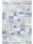 Salon Halısı Modern Eskitme Gri Mavi Kaydırmaz Kesme Yıkanabilir Ince Halı Tüysüz Kilim 2