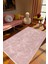 Salon Halısı Klasik Pembe Kaydırmaz Kesme Yıkanabilir Ince Halı Tüysüz Kilim 1