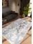 Salon Halısı Taş Mermer Modern Gri Kaydırmaz Kesme Yıkanabilir Ince Halı Tüysüz Kilim 1