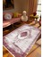 Salon Halısı Klasik Bordo Kaydırmaz Kesme Yıkanabilir Ince Halı Tüysüz Kilim 1